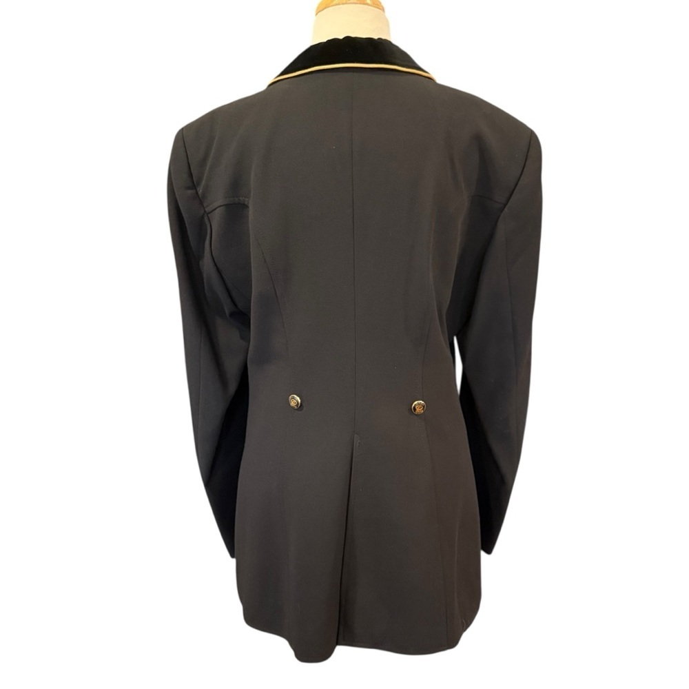 Vintage Golden Dress Black Equestrian Show Jacket Made in Germany Size 14 - Picture 4 of 16